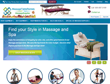 Tablet Screenshot of massagetablerentals.com